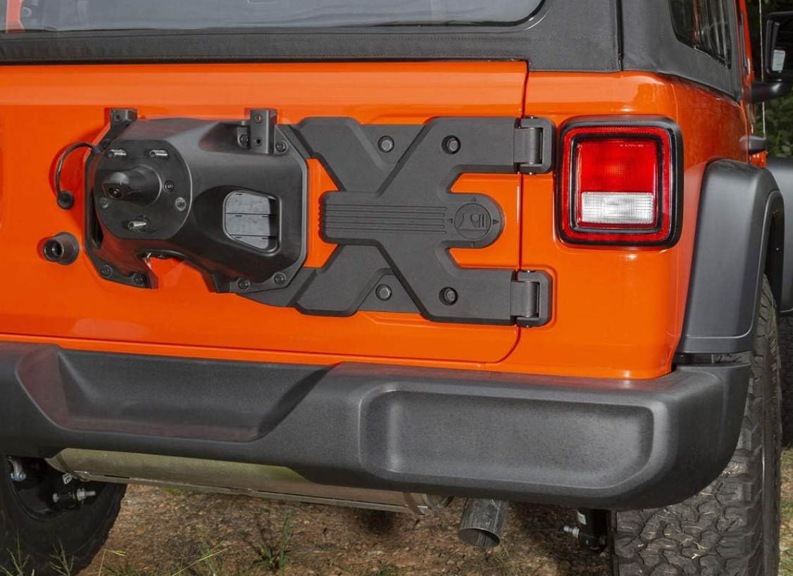 სამაგრი WRANGLER 2018-2022 უკანა სათადარიგო საბურავის (რკინა)